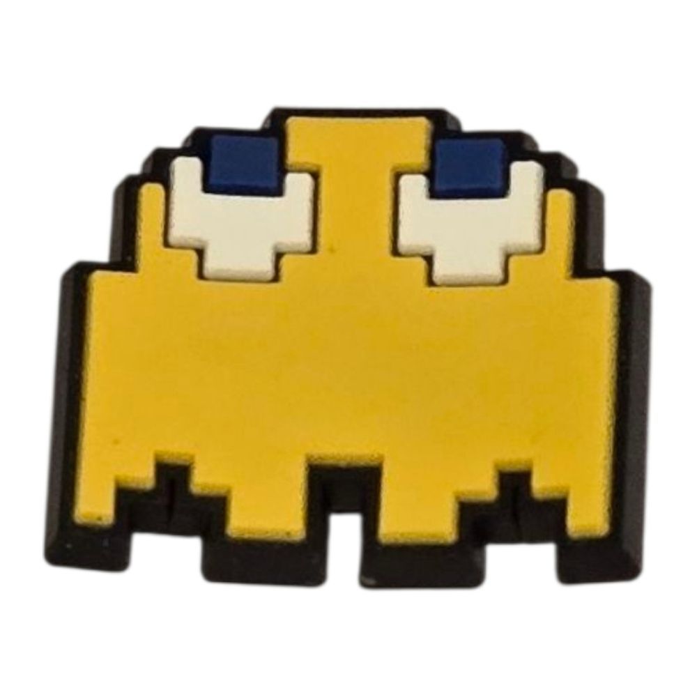 6/$20 Rubber Shoe Charm * Pac-Man Pink Monster Arcade * Croc Clog Shoe Jewelry